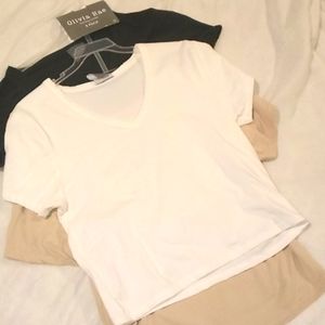 3 Pack Olivia Rae Crop Tops